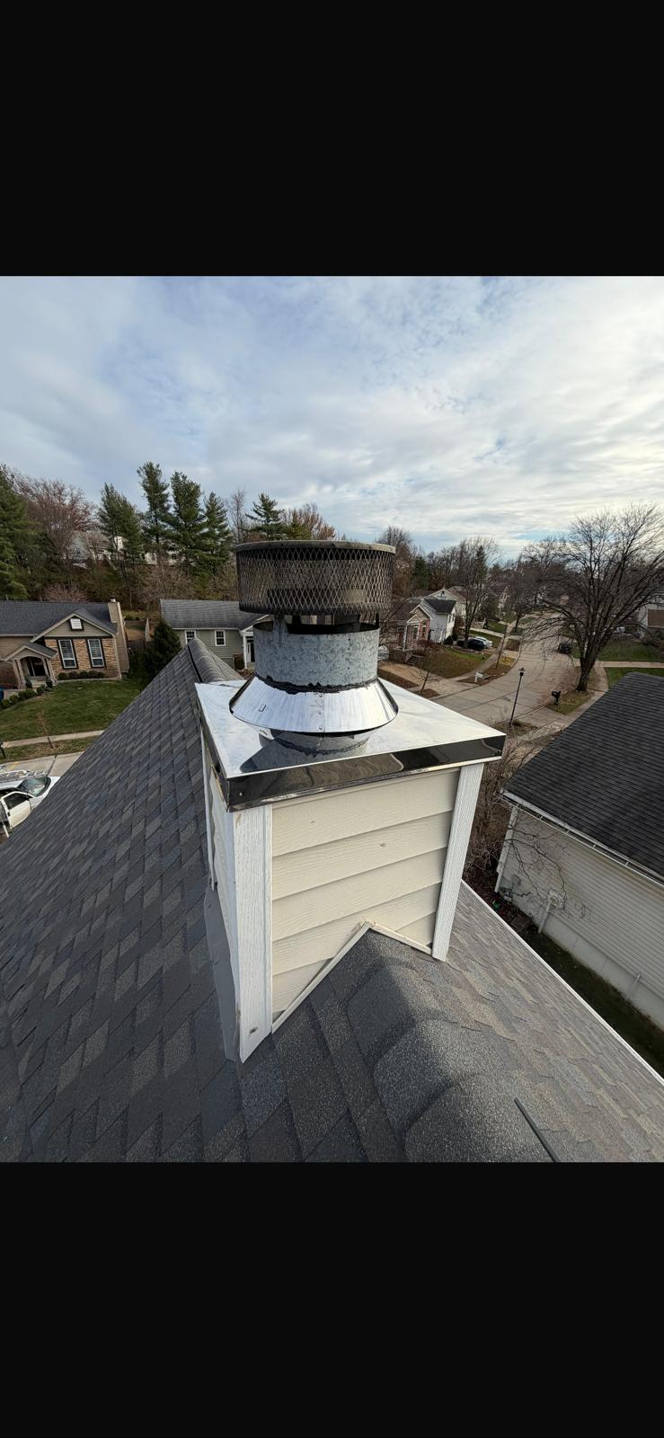 Chimney cap installation St. Louis