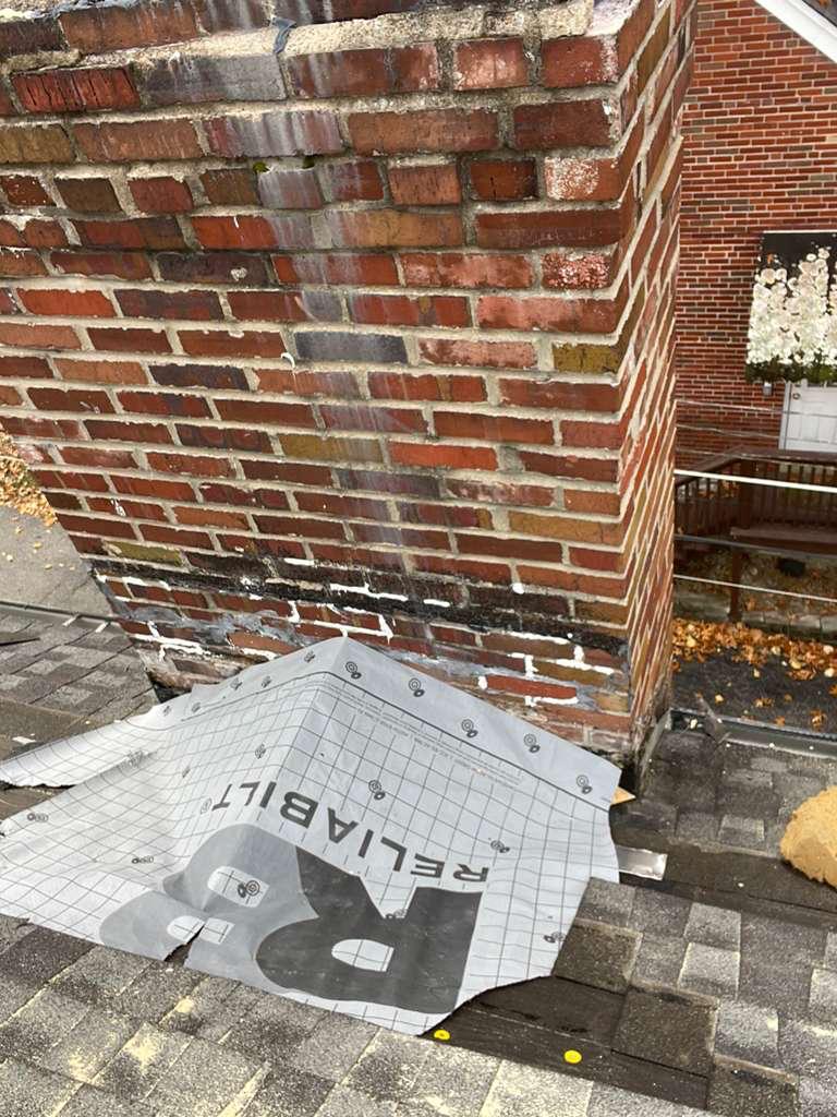 Waterproofing underlayment applied over cricket frame