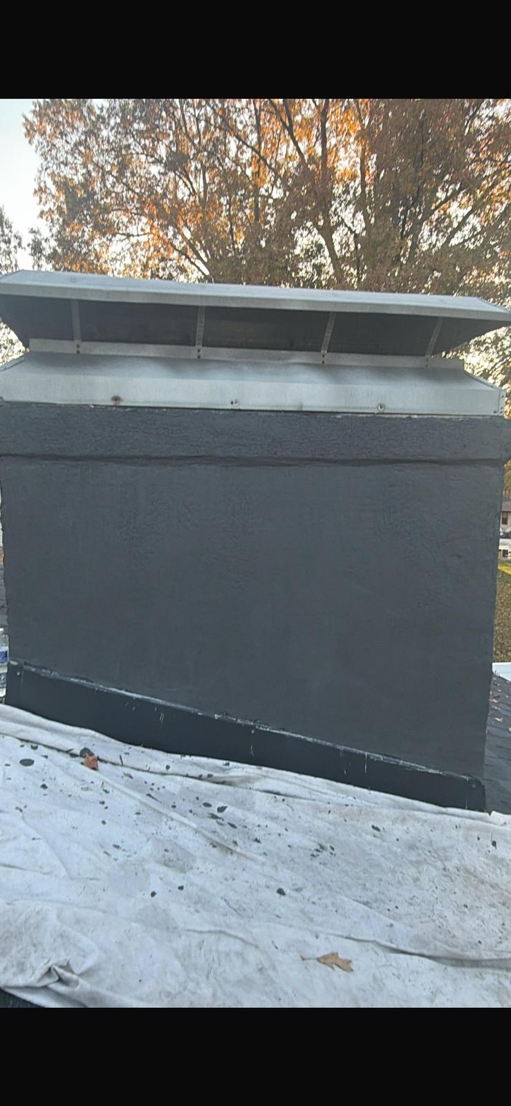 Chimney rebuild completed — parged and sealed St. Louis