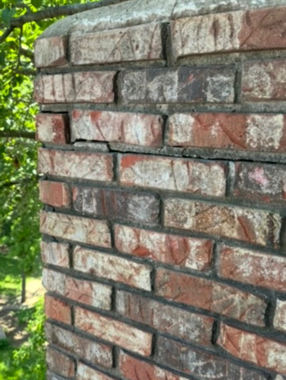 Chesterfield deteriorated mortar before repair