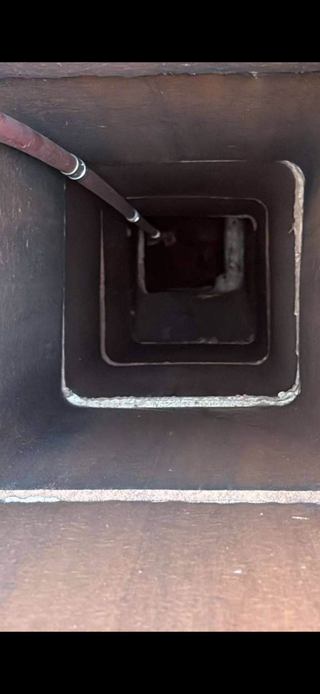 Chimney prepared for a new insulated liner