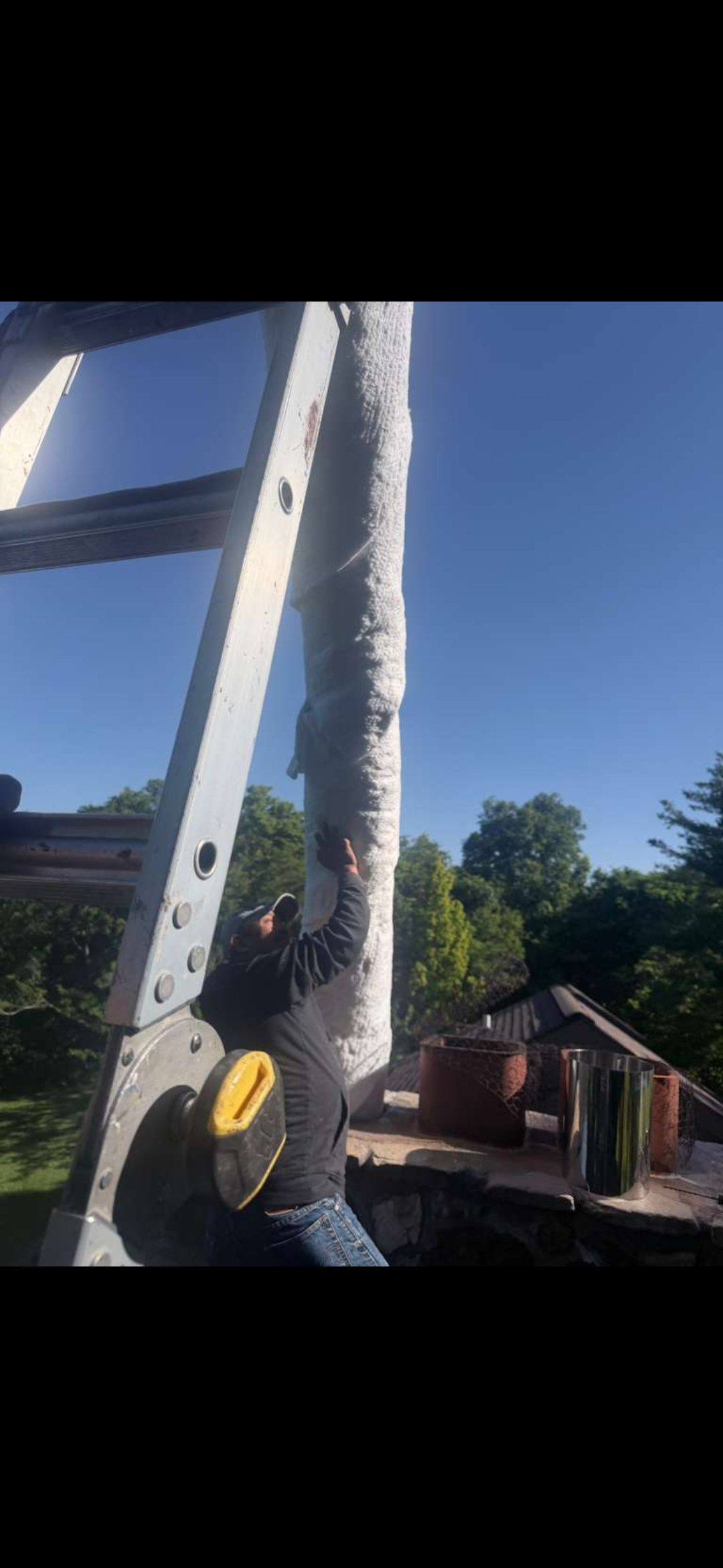 Insulated liner fed down the flue in High Ridge MO