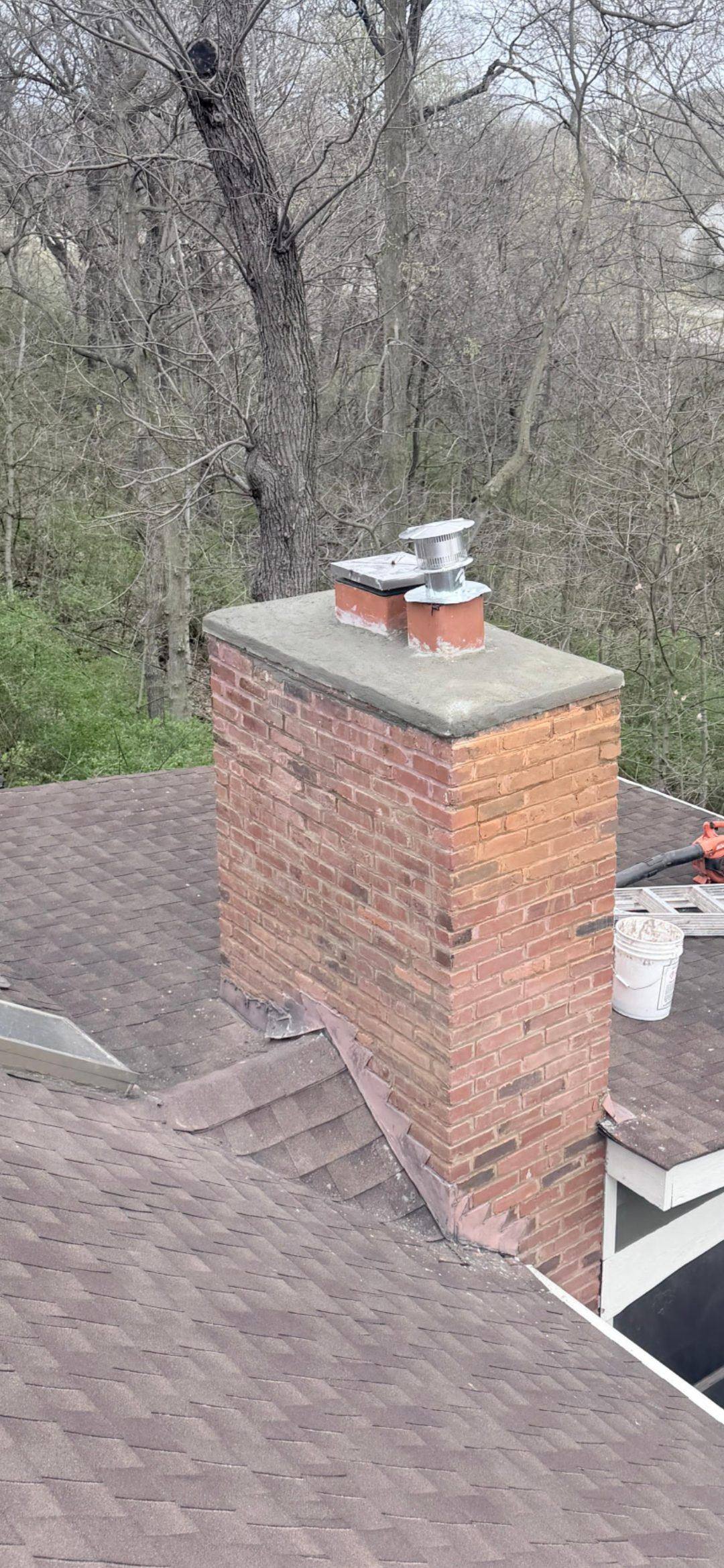 Top-down view of finished crown with new water heater liner installed — Chesterfield MO