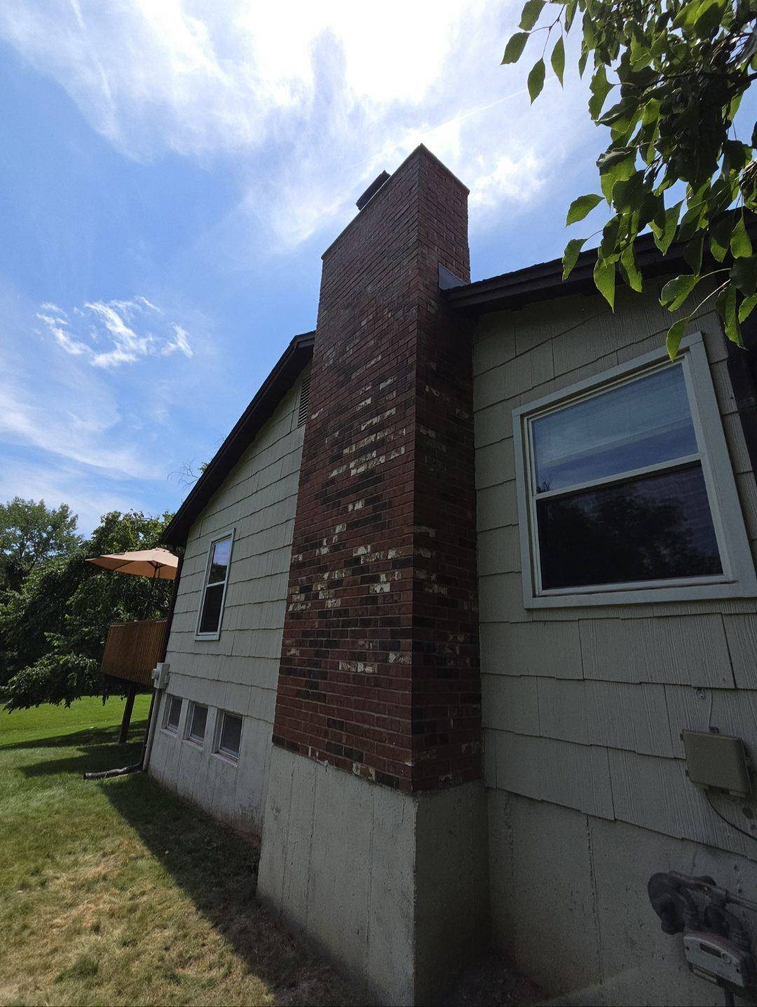 Finished chimney rebuild, Maryland Heights MO